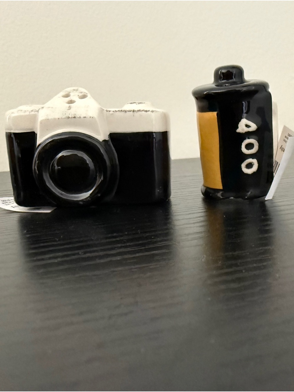 Cracker Barrel Retro Camera Film Mini Salt and Pepper Shaker Set